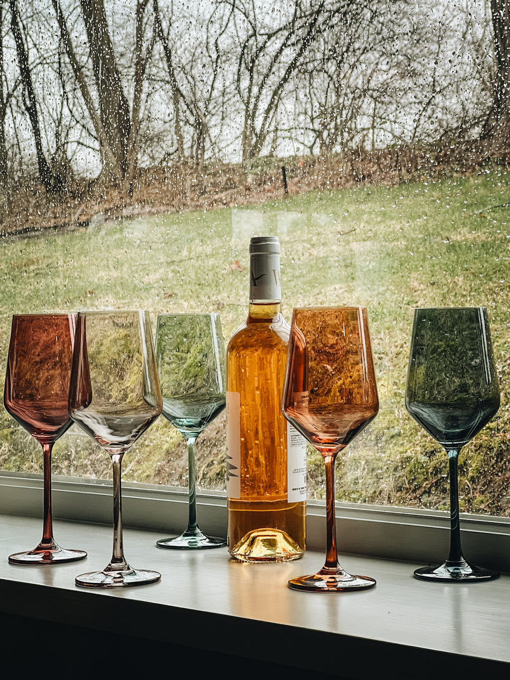 Multicolor Wine Glasses Set of 6
